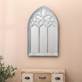 Luxen Home Luxen Home Metal Arched Window Wall Mirror WHA809